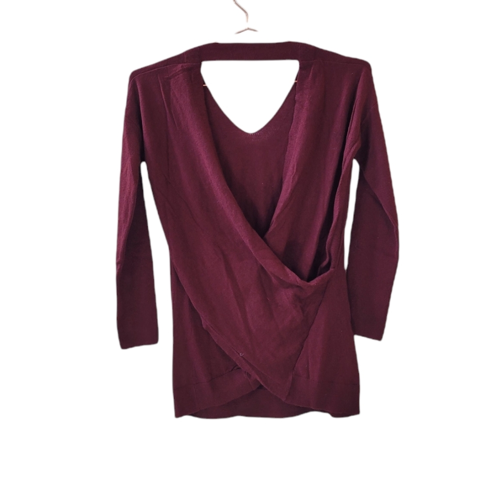 VIMMIA Burgundy Shavasana Reversible Sweater Size XS
